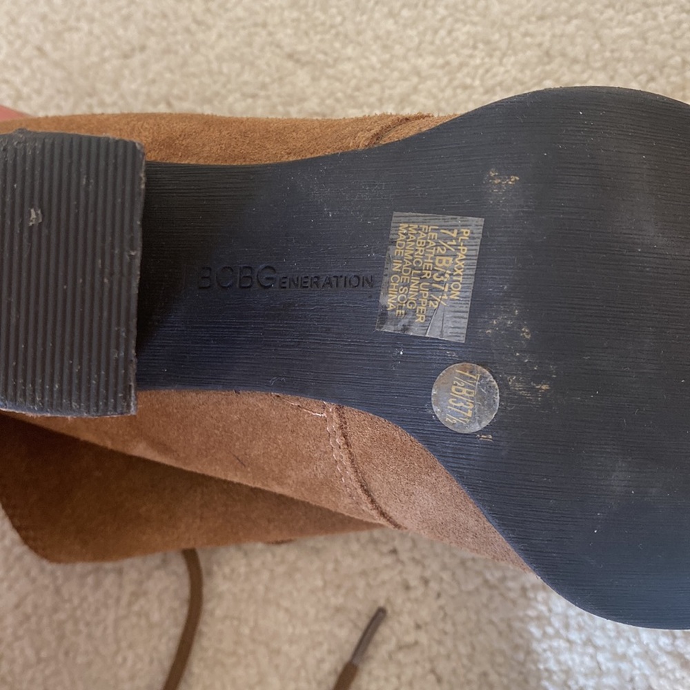 Bcbgeneration Brown Suede Booties - image 2